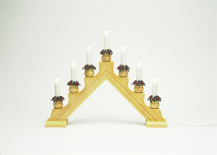 Bestemorsimports. Swedish Wooden Candelabras